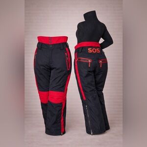 SOS Sportswear of Sweden Black and Red Ski Pants